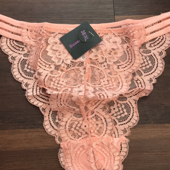 Guoeappa Sexy Soft Lace Lingerie Set Floral Lace Unserwear & Bra Set NWT - Picture 4 of 10